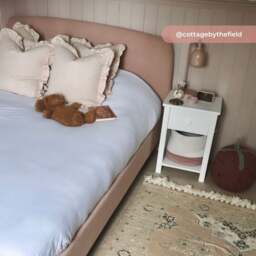 Otley - King Size - Pink - Fabric - Low Foot-End Bed 5ft - Happy Beds - thumbnail 3