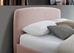 Otley - King Size - Pink - Fabric - Low Foot-End Bed 5ft - Happy Beds - thumbnail 4