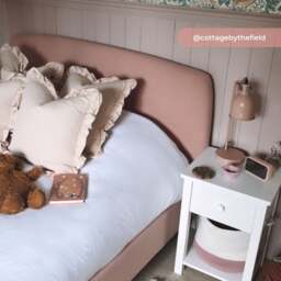 Otley - King Size - Pink - Fabric - Low Foot-End Bed 5ft - Happy Beds - thumbnail 2