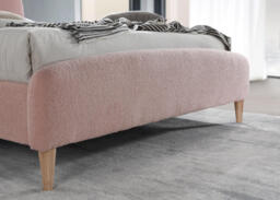 Otley - King Size - Pink - Fabric - Low Foot-End Bed 5ft - Happy Beds - thumbnail 5