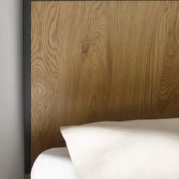 Harlow - Double - Wood and Metal Bed - Black/Oak - Wooden/Metal - 4ft6 - thumbnail 4