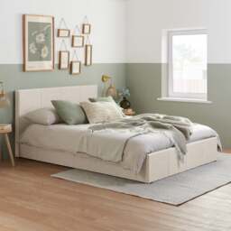 Berlin - Single - Mid Grey Fabric Ottoman Storage Bed Frame - Single - Happy Beds - thumbnail 1