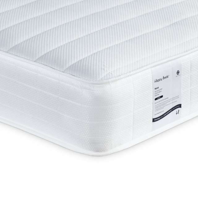 Ness - Super King Size - Open Coil Spring Quilted Mattress - Fabric - 6ft - image 1