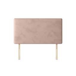 Cornell - Small Double - Plain Headboard - Pink - Velvet - 4ft - Happy Beds - thumbnail 1