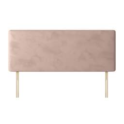 Cornell - Small Double - Plain Headboard - Pink - Velvet - 4ft - Happy Beds - thumbnail 5