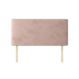 Cornell - Small Double - Plain Headboard - Pink - Velvet - 4ft - Happy Beds - thumbnail 4