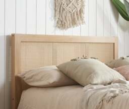 Croxley - King Size - Ottoman Storage Bed Frame - Oak - Rattan Wood - 5ft - Happy Beds - thumbnail 3