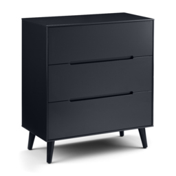 Alicia - 3 Drawer Chest - Grey - Wooden - Happy Beds - thumbnail 3