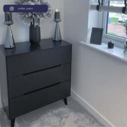 Alicia - 3 Drawer Chest - Grey - Wooden - Happy Beds - thumbnail 5