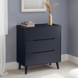Alicia - 3 Drawer Chest - Grey - Wooden - Happy Beds - thumbnail 2