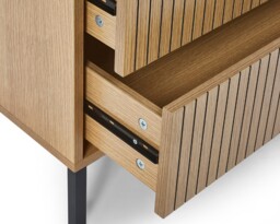 Sia Oak 3 Drawer Wooden Chest - thumbnail 6