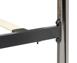 Victoria - Double - Nickel Metal Bed - Black - Metal - 4ft6 - Happy Beds - thumbnail 5