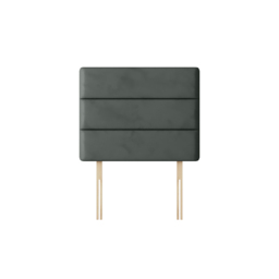 Cornell - King Size - Lined Headboard - Dark Grey - Velvet - 5ft - Happy Beds - thumbnail 3