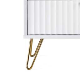 Murano - 5 Drawer Chest - White - Wooden - Happy Beds - thumbnail 5