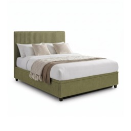 Avery - Double - Ottoman Storage Bed - Green - Fabric - 4ft6 - Happy Beds - thumbnail 7