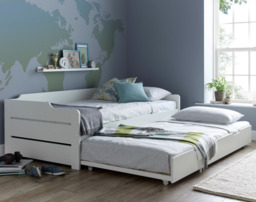 Copella - Single - Day Bed - Guest Bed - White - Wood - 3ft - Happy Beds - thumbnail 3