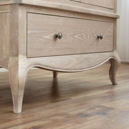 Camille - 2-Door 1-Drawer Combination Wardrobe - Oak - Wooden - Happy Beds - thumbnail 3