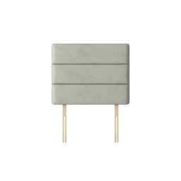 Cornell - Super King Size - Lined Headboard - Light Silver - Velvet - 6ft - Happy Beds - thumbnail 3