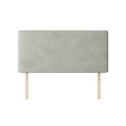 Cornell - Single - Plain Headboard - Light Silver - Velvet - 3ft - Happy Beds - thumbnail 4