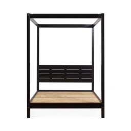 Roxanne - King-Size - Canopy Bed - Black - Wooden - 5ft - Happy Beds - thumbnail 8