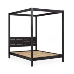 Roxanne - King-Size - Canopy Bed - Black - Wooden - 5ft - Happy Beds - thumbnail 7