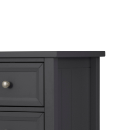 Maine - 5 Drawer Tall Chest - Dark Grey - Wooden - Happy Beds - thumbnail 6
