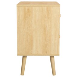 Herringford - 2 Drawer Bedside Table - Oak – Wooden – Happy Beds - thumbnail 7