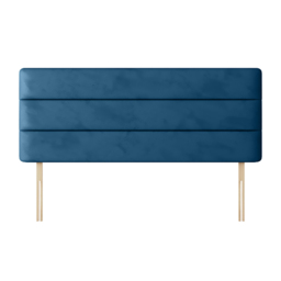 Cornell - Small Single - Lined Headboard - Blue - Velvet - 2ft6 - Happy Beds - thumbnail 5
