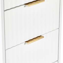 Murano - 5 Drawer Tall Chest - White - Wooden - Happy Beds - thumbnail 4