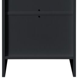 Oslo - 3 Drawer Bedside Table - Black - Wooden - Happy Beds - thumbnail 6