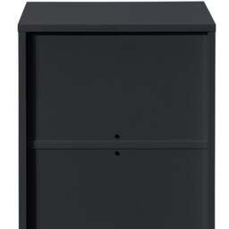 Oslo - 3 Drawer Bedside Table - Black - Wooden - Happy Beds - thumbnail 5