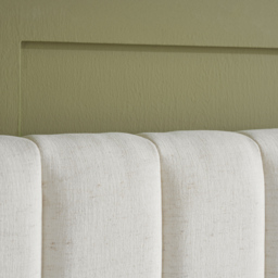 Maisey - Double - Ottoman Storage Bed - Cream - Linen Fabric - 4ft6 - thumbnail 6