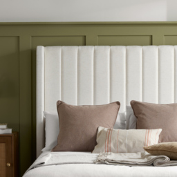 Maisey - Double - Ottoman Storage Bed - Cream - Linen Fabric - 4ft6 - thumbnail 4