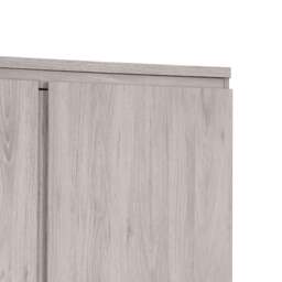 Jupiter - 2 Door Wardrobe - Grey Oak - Wooden - Happy Beds - thumbnail 2