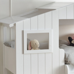 Willow - Single - Treehouse Bunk Bed - White - Wood - 3ft - Happy Beds - thumbnail 4