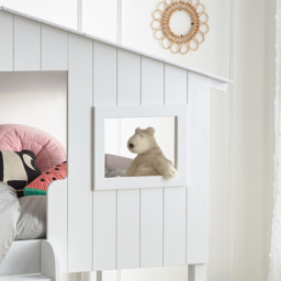 Willow - Single - Treehouse Bunk Bed - White - Wood - 3ft - Happy Beds - thumbnail 2
