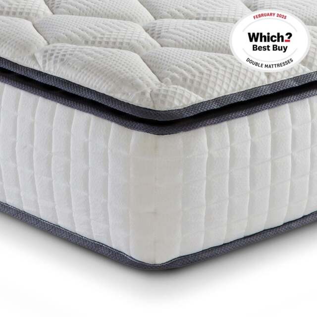 SleepSoul Bliss 800 Pocket Spring and Memory Foam Pillowtop Mattress - 4ft Small Double (120 x 190 cm) - image 1