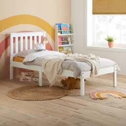 Denver - Double -White - Wood - 4ft6 - Happy Beds - thumbnail 4