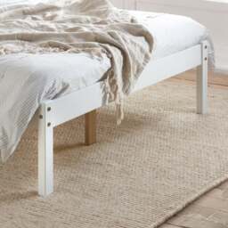 Denver - Double -White - Wood - 4ft6 - Happy Beds - thumbnail 3