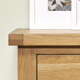 Woburn - 4 Drawer Narrow Chest - Oak - Wooden - Happy Beds - thumbnail 4