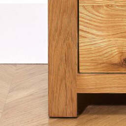Woburn - 4 Drawer Narrow Chest - Oak - Wooden - Happy Beds - thumbnail 5