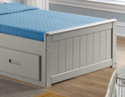 Mission - Single - Storage Bed - Grey - Wood - 3ft - Happy Beds - thumbnail 4