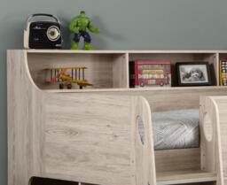Jupiter - Single - Kids Mid Sleeper Cabin Bed - Oak - Wood - 3ft - Happy Beds - thumbnail 3
