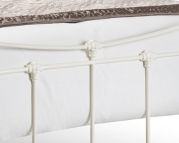 Rebecca - King Size - Metal Bed - White - Metal - 5ft - Happy Beds - thumbnail 6