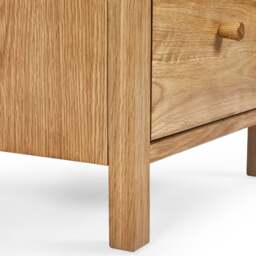 Coxmoor – 2-Drawer Bedside Table – Oak – Wooden - Happy Beds - thumbnail 4