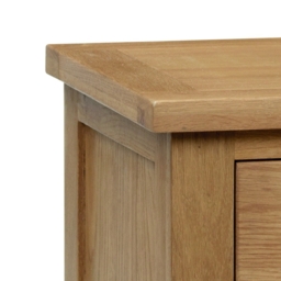 Marlborough - 3 Drawer Bedside Table - Oak - Wooden - Happy Beds - thumbnail 5