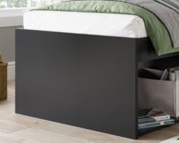 Arctic - Single - Storage Cabin Bed - Black - Wooden - 3ft - Happy Beds - thumbnail 3