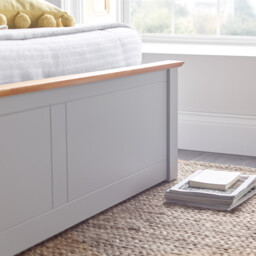 Malmo - King Size - Ottoman Bed - Grey - Wood - King - Happy Beds - thumbnail 5
