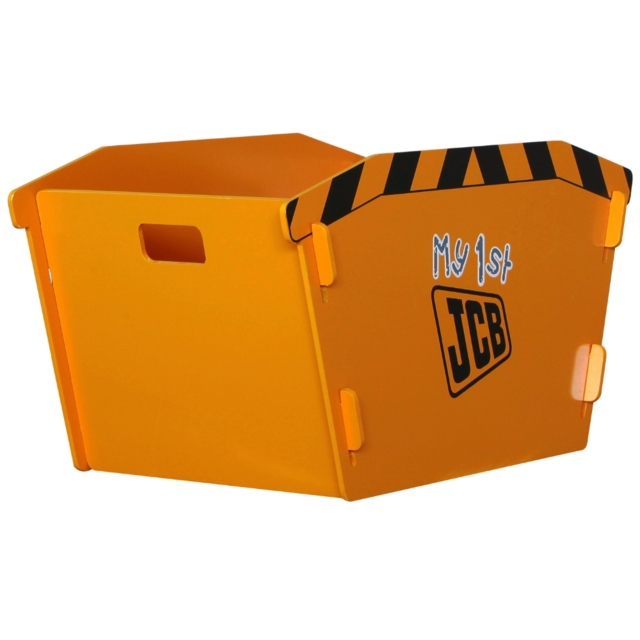 JCB - Children's Digger Skip Toybox - Yellow/Black - Wooden - Happy Beds - image 1