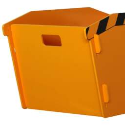 JCB - Children's Digger Skip Toybox - Yellow/Black - Wooden - Happy Beds - thumbnail 4